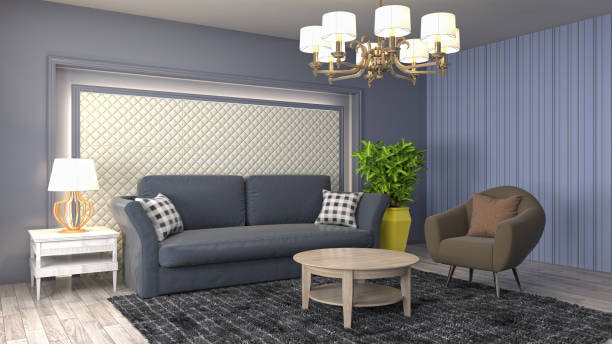 تصویر 1 از مبل راحتی شیک با طراحی امروزی و نشیمن نرم